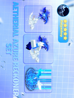 💙🤍AETHERIAL AZURE RECKONER SET🤍💙