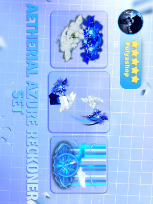 💙🤍AETHERIAL AZURE RECKONER SET🤍💙