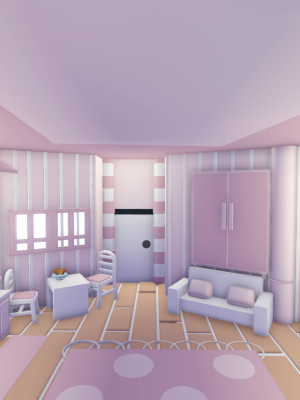 маленький, комфортный, нежно-розовый домик | a small, comfortable, soft-pink house