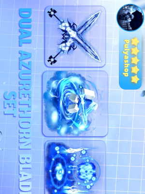 💙🤍DUAL AZURETHORN BLADE SET🤍💙