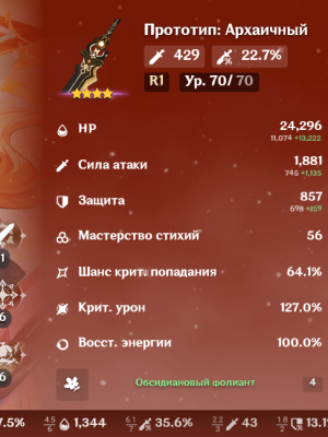 АККАУНТ ГЕНШИН ИМПАКТ 57РП
