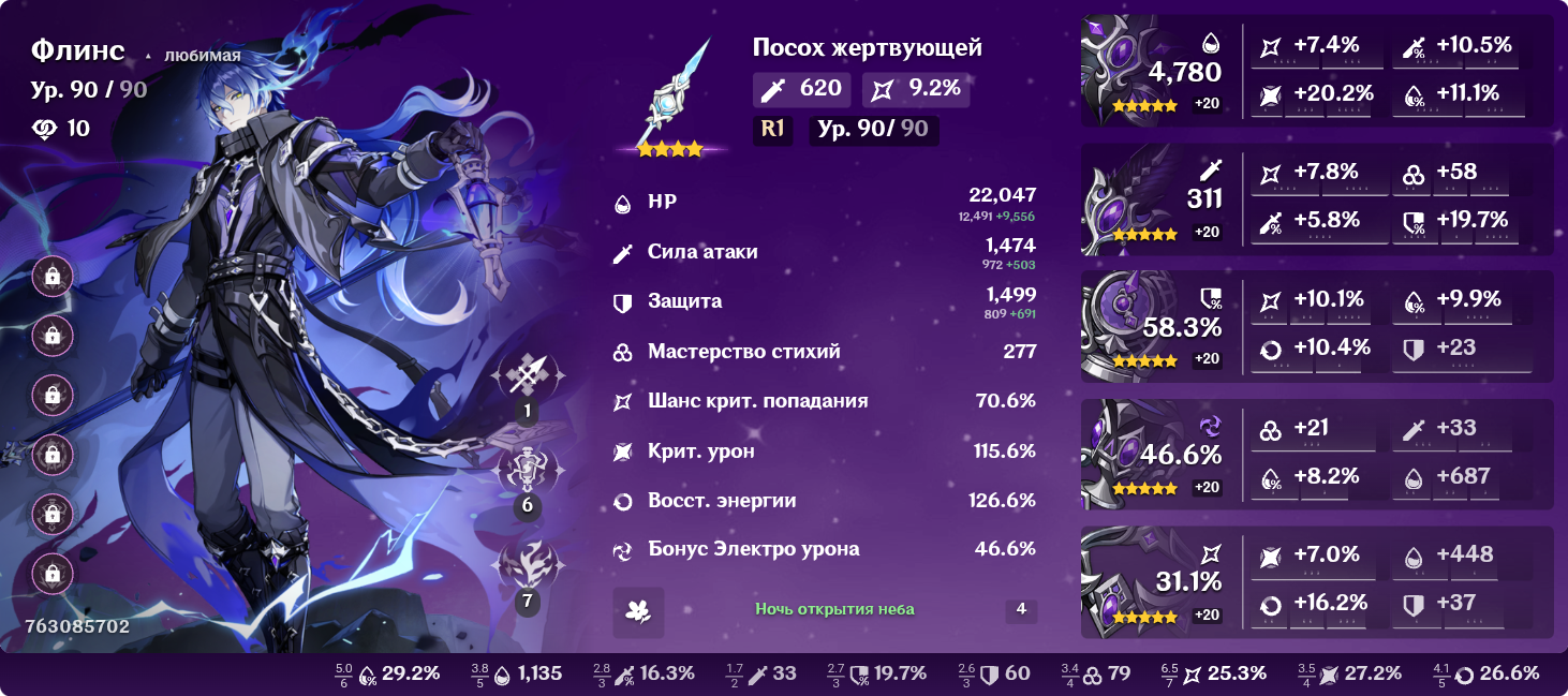 АККАУНТ ГЕНШИН ИМПАКТ 57РП