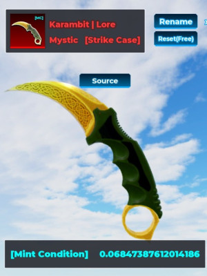 Kerambit lore MC Knife arena