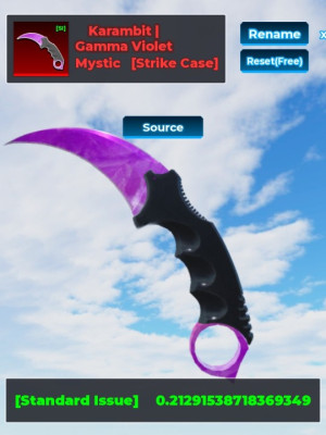 Kerambit gamma violet SI Knife arena