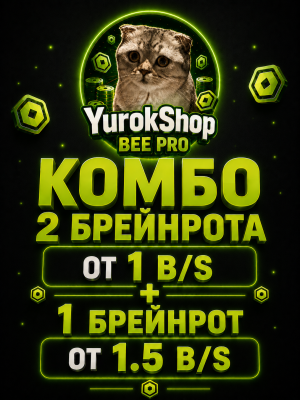 АКЦИЯ! Комбо: 2 бреинрота от 1 b/s + 1 бреинрот от 1.5 b/s за маленькую цену