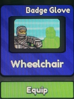 Помогу получить перчатку wheelchair читать описание