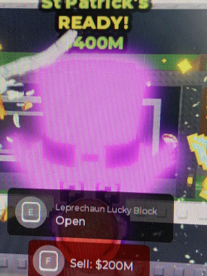 Очень редкий🟣 Leprechaun Block Galaxy🟣