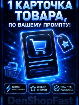 1 карточка товара по вашему промпту!