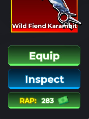 WILD FIEND KARAMBIT относительно редкий нож РАП 280