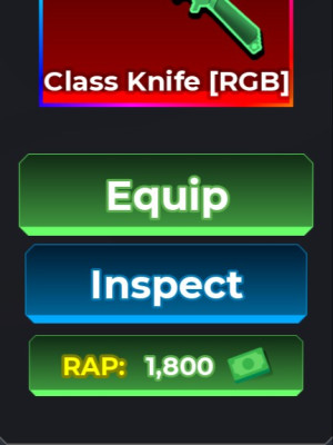 CLASS (CLASSIC) KNIFE (RGB) РЕДКИЙ НОЖ РАП 1800