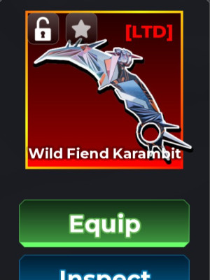 WILD FIEND KARAMBIT относительно редкий нож РАП 280