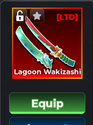 LAGOON WAKIZASHI РЕДКИЙ МЕЧ РАП 91