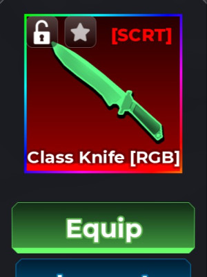 CLASS (CLASSIC) KNIFE (RGB) РЕДКИЙ НОЖ РАП 1800