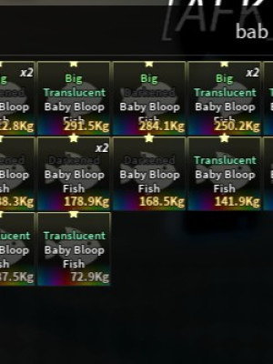 pack baby bloop fish 40 baby bloop fish