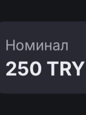 250 турецких лир