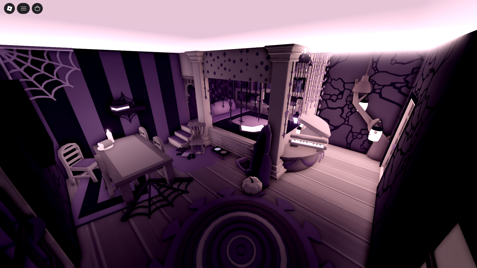 фиолетовый хэллоуинский дом | purple Halloween house