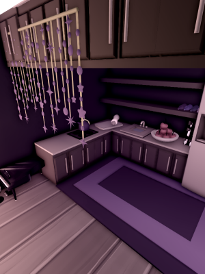 фиолетовый хэллоуинский дом | purple Halloween house