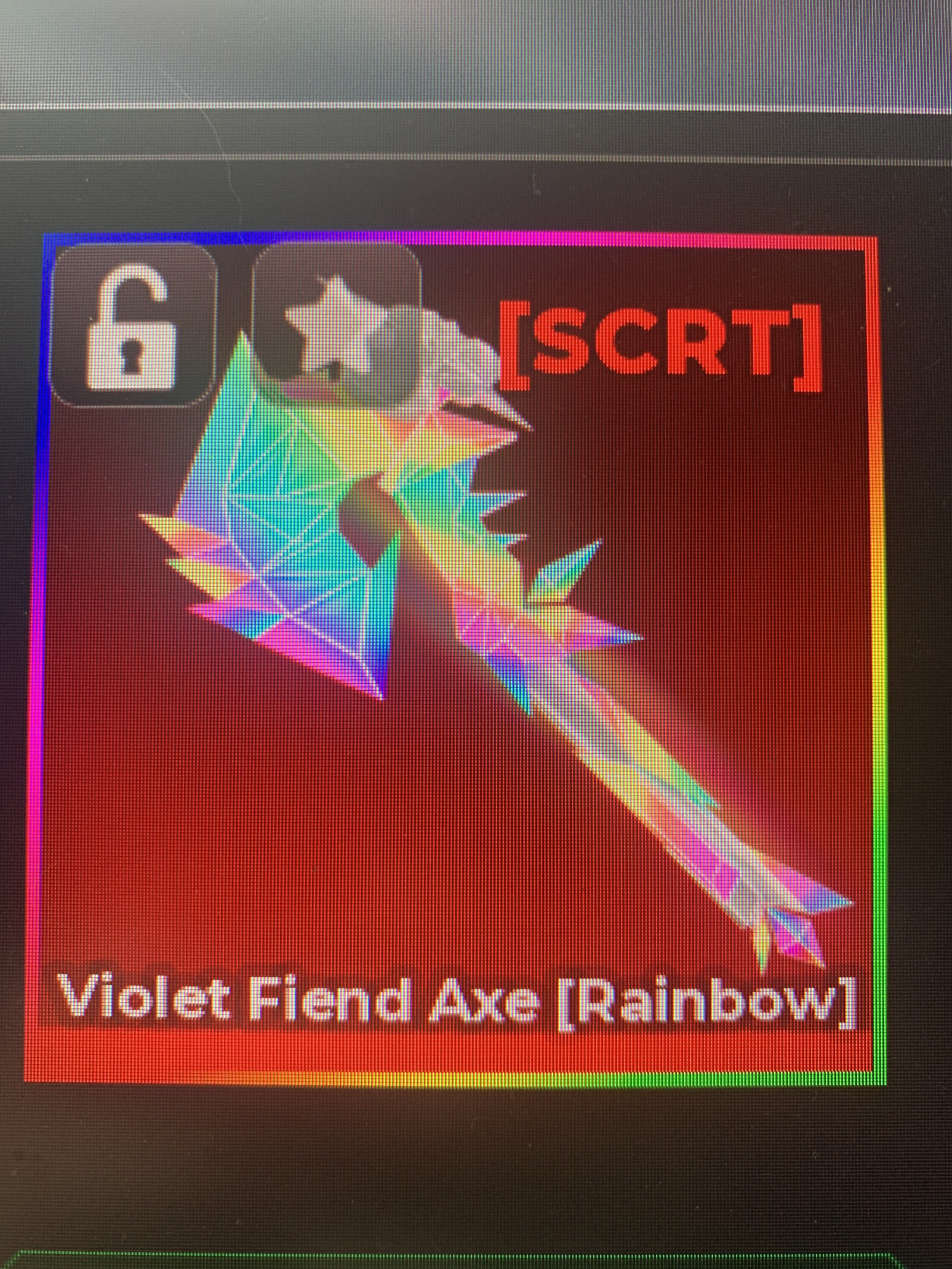 Violet fiend axe rainbow