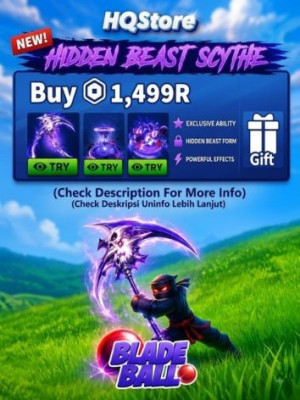 Hidden Beast Scythe (1499R) | Limited | Blade Ball