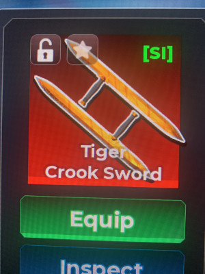 Tiger crook sword