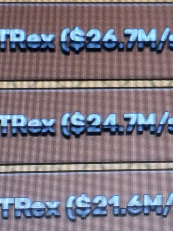T-Rex 21m/s