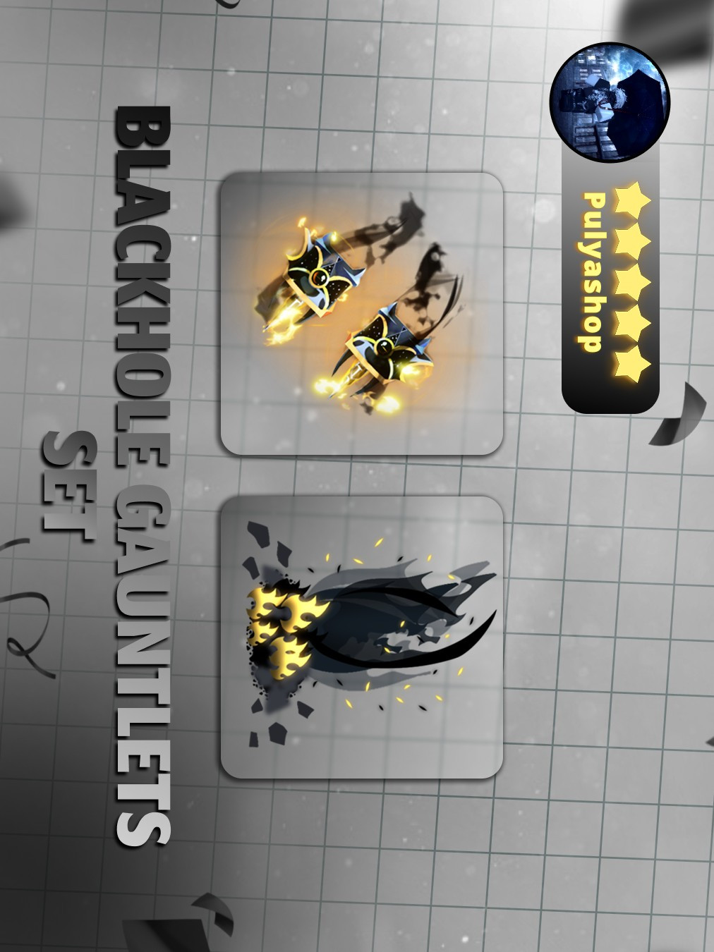 🖤💛BLACKHOLE GAUNTLETS SET💛🖤