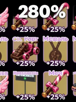 Легендарные предметы на 280 процентов