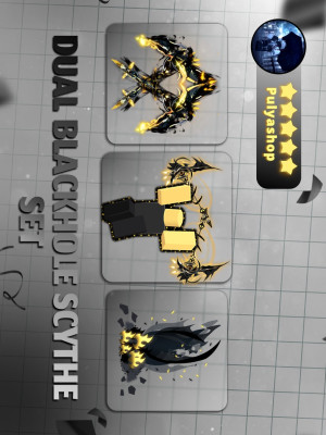 🖤💛DUAL BLACKHOLE SCYTHE SET💛🖤