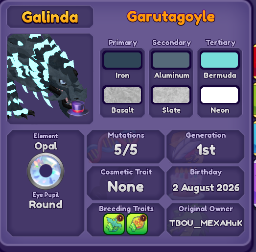 Garutagoyle (5/5 mut)