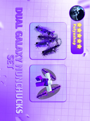 🔮DUAL GALAXY NUNCHUCKS SET🔮