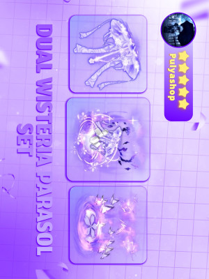 💟DUAL WISTERIA PARASOL SET💟