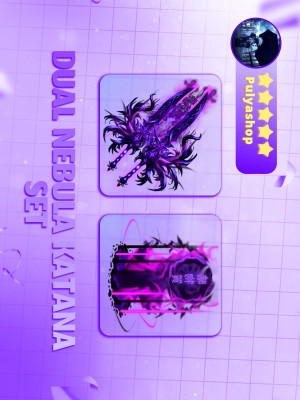 愛🔮DUAL NEBULA KATANA SET🔮愛