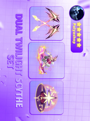 👑DUAL TWILIGHT SCYTHE SET👑