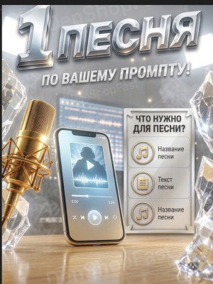 1 ПЕСНЯ ПО ВАШЕМУ промту !!!