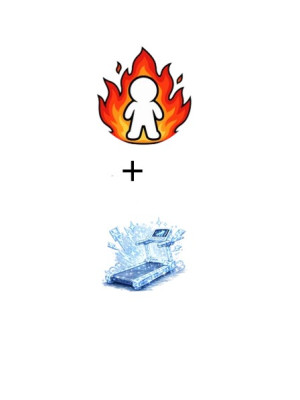 Diamond Treadmill + Fire Aura