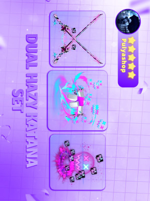 👾DUAL HAZY KATANA SET👾