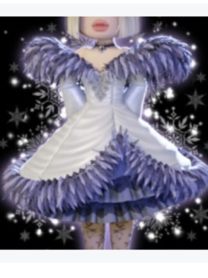 Snow Swan Holiday Soirée Skirt