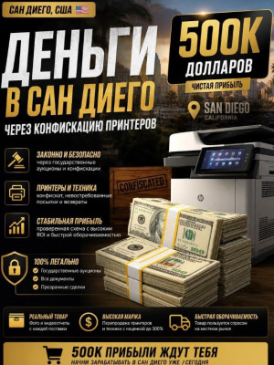 500к по дешёвой цене (Через конфискацию принтеров)
