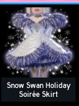 Snow swan Holiday Skirt