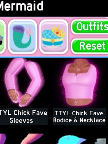TTYL Chick Gave Sleeves AND TTYL Chick Face Bodice & Necklace