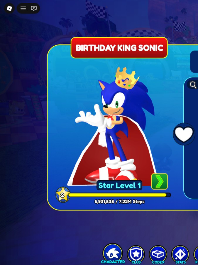 birthday king sonic