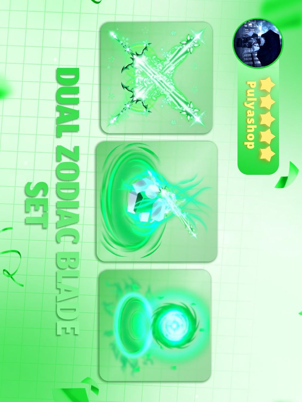 💚DUAL ZODIAC BLADE SET💚