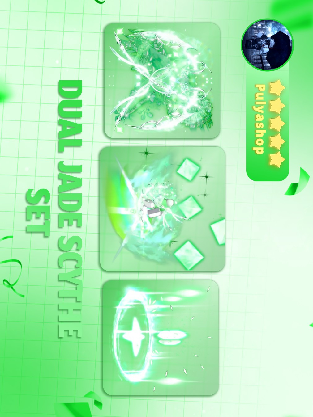 🟩DUAL JADE SCYTHE SET🟩