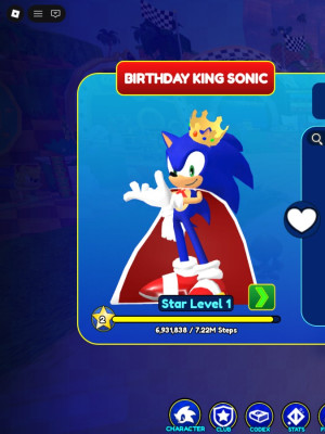 birthday king sonic