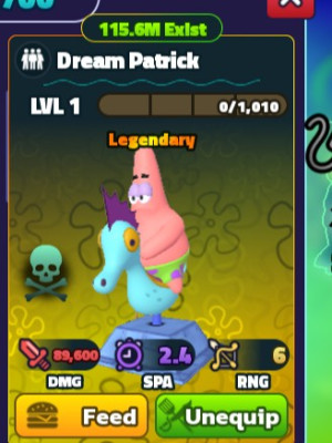Dream Patrick с очень редким бафом