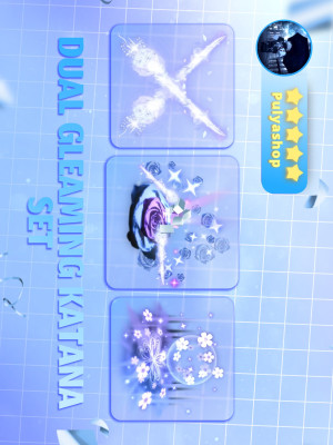 💙DUAL GLEAMING KATANA SET💙
