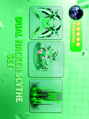 💚🍀DUAL HACKER SCYTHE SET🍀💚