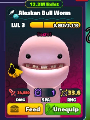 Alaskan Bull Worm с  редким бафом