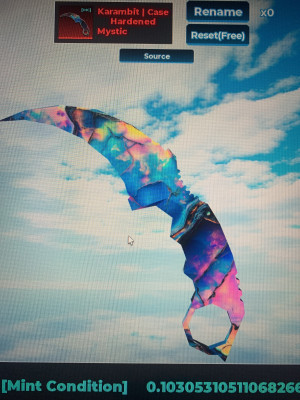 Karambit case hardenet