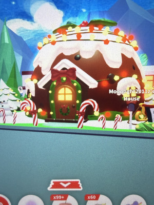 Pudding house украшенный